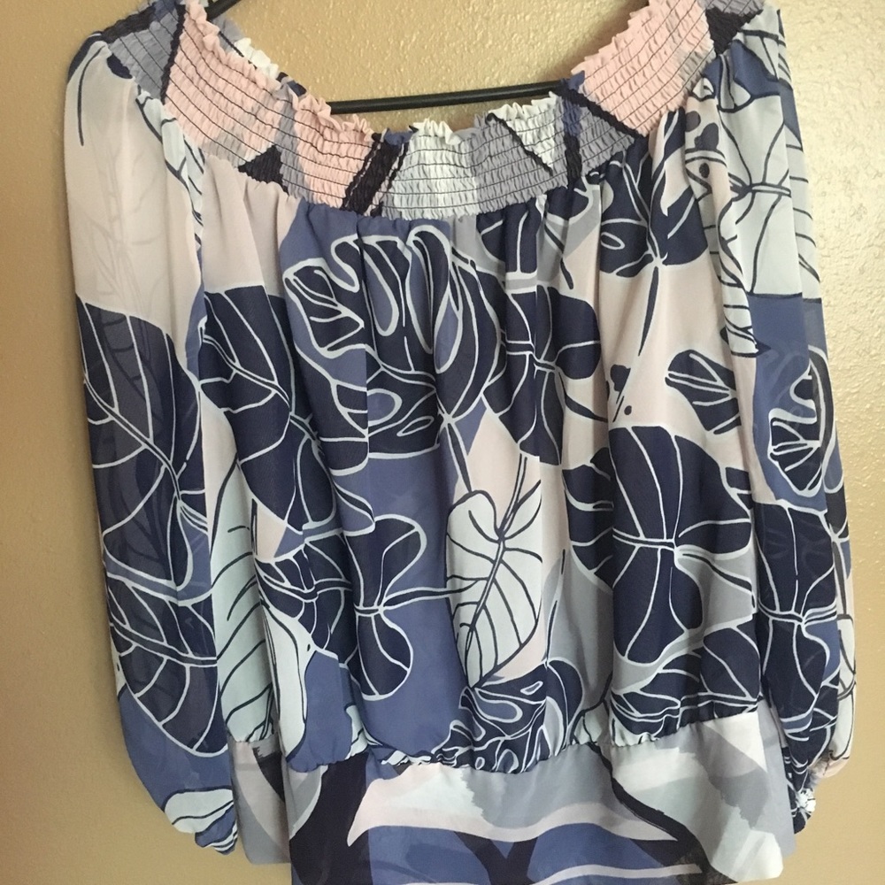 Eva Mendes Blouse Off the Shoulder